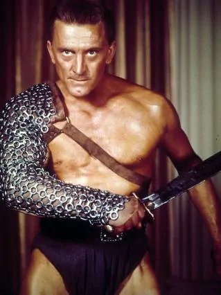 Kirk Douglas as Spartacus in the 1960 film.